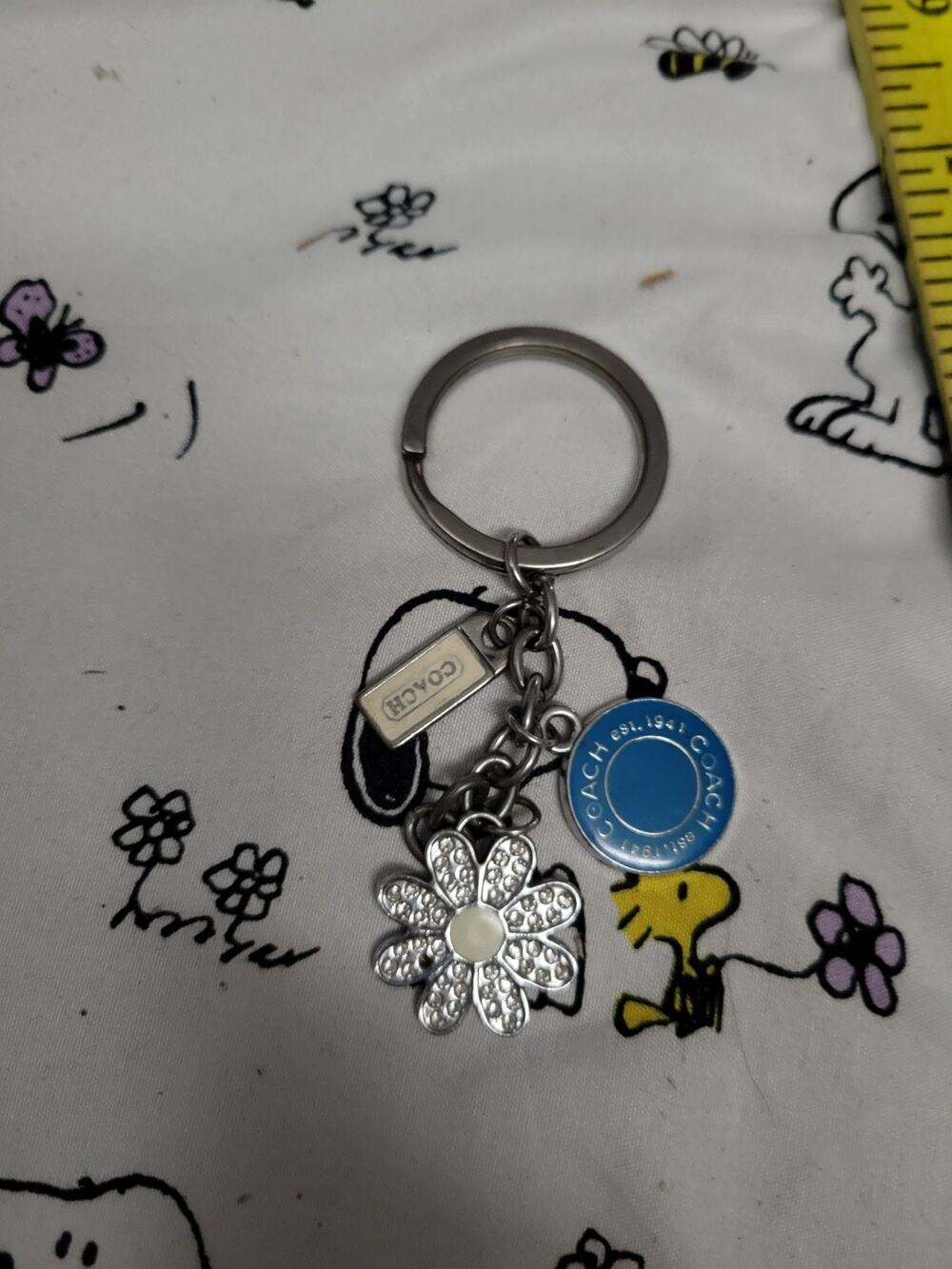 Coach Keychain Flower As Shown